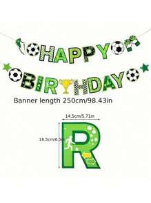 طقم شعار لحفلة عيد ميلاد ذات موضوع كرة القدم، علم ورقي لكأس العالم لل-سوكر، لافتة خلفية احتفالات المهرجان، ديكور عيد الميلاد