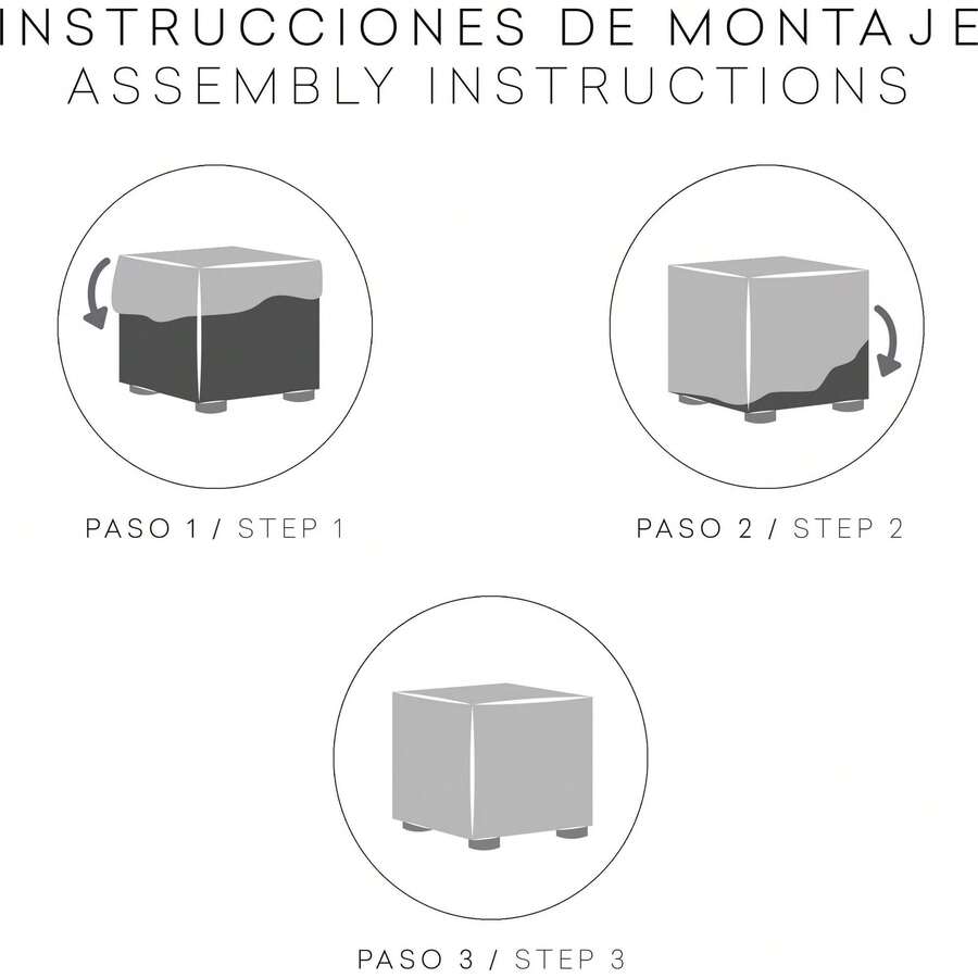 Eysa BiElastic Jacquard Bean Bag Cover 40x40 Extra Soft Touch Bean