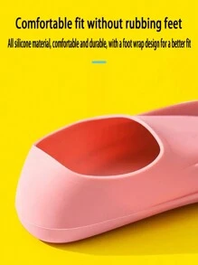 Diving Fins, Swimming Freestyle Breaststroke Special Training Adult Short Duck Shoes Silicone Diving Snorkeling Equipment, Bring You A Pleasant Swimming Experience, Beach Essentials, Beach Accessories, Pool Float - Blue - View 7