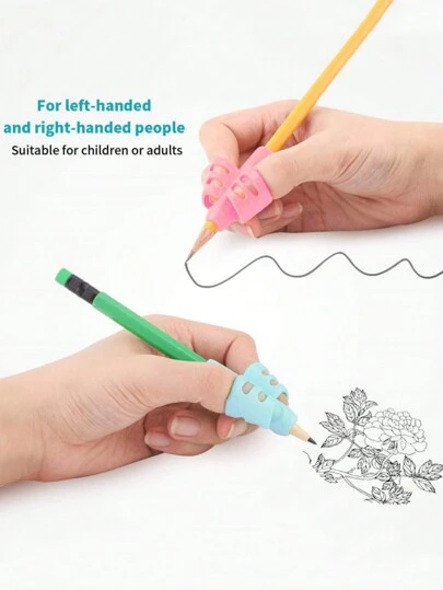 3/6/9Pcs Pencil Grips For Kids Handwriting Pencil Gripper Pencil Holder Posture Correction Training Writing AIDS For Preschooler Kids Toddler Children Special Needs , Back To School Gifts