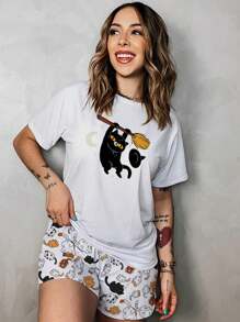 Women Pajama Sets White Set - trắng - Xem 1