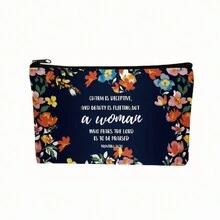 10 Pcs Christian Makeup Bag Bible Pencil Pouch Bible Cover Floral Cosmetic Bags Set Christian Inspirational  Gifts Study Supplies For Women, Adults, Baby Shower Prizes  Gifts In Bulk - 10 Pcs Christian Makeup Bag - View 9