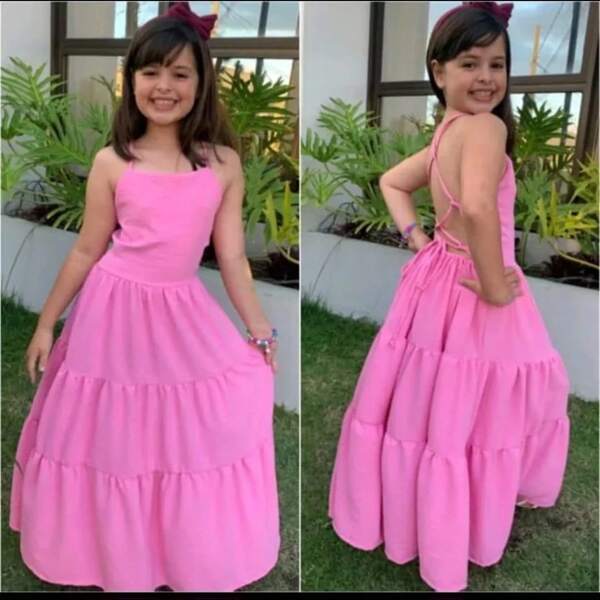 Vestido Infantil Verão Fresquinho Natal Festa Casamento Aniversário