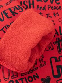 Balabala Áo len cổ tròn cho bé trai năm 2024 Áo len cung hoàng đạo đỏ cho bé gái - Đỏ - Xem 8