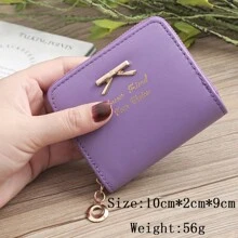 2入組女款手錶和小錢包，蝴蝶圖案女式口袋錢包女士手錶石英鍾表節日禮物情人節