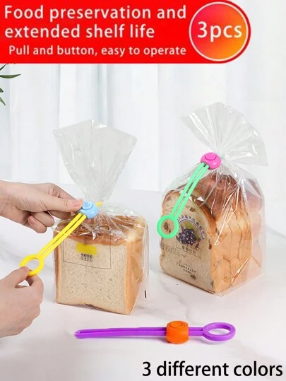 1st/3st/4st/5st/10st/15st Bröd- och matförseglingsklämma med universalklämmor för förseglingsmaskin, återanvändbart dragkedja för matpåse förseglingssnöre