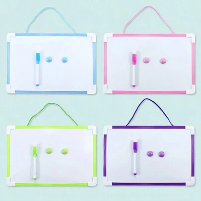 Bảng trắng có thể xóa được dành cho trẻ em, bảng đen nhựa PVC treo tường để viết, vẽ nguệch ngoạc, ghi chú văn phòng, tương tác cha mẹ - con cái, học tập, vật dụng cần thiết cho năm học mới.