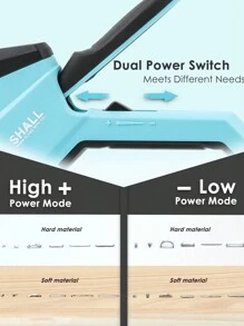 SHALL 6-In-1 Staple Gun Heavy Duty - Upholstery Stapler Nail Gun With 4000 Counts Staples, Manual Brad Nailer With Staple Remover For Wood, Crafts, Fabric, Cable, Wall, Decoration, Furniture - one-size - View 4