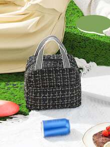 1 件便当袋保温袋手提便携式午餐盒袋保温袋学生带餐手提午餐袋可重复使用保温便当袋，防漏保温食品储存袋，适合返校、班级、大学、办公室、露营和野餐、厨房整理器和储存厨房配件学校用品袋，用于学校工作午餐袋，女士冷藏袋野餐配件学校配件学校午餐盒