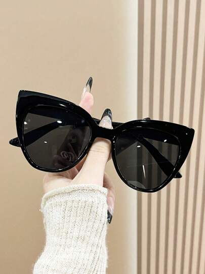 زوج نظارات شمسية أنيقة بتصميم عين القط مناسبة للجنسين، تناسب إطلالات السفر والصيف والرياضة والسفر والأحداث الخارجية مع حماية من الأشعة فوق البنفسجية