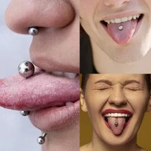 5PCS Professional Body Piercing Kit For Belly Button/Lip/Tongue/Eyebrow/Navel,Body Piercing Needle Tool Kits For Women Men - White - View 8