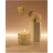 1 pieza Vela de aromaterapia mini sin humo bola de aromaterapia decoración del hogar y dormitorio, aromaterapia de burbujas, Halloween, otoño, festivales, Navidad, invierno, vacaciones, regalos