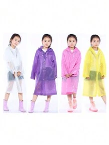 IMPERMEABLE PARA INFANTE AJUSTABLE CON GORRO. DIFERENTES COLORES - Morado Violeta - Ver 1