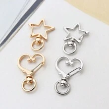 20pcs (10pcs Lanyard Snap Hooks+10pcs Key Rings) Premium Swivel Snap Hooks With Key Rings,For Keychain Making Kit Metal Lanyard Keychain Hooks ,Lobster Clasps, For Key Jewelry DIY Crafts,Bag Accessories Carabiner Clip - Silver - View 12