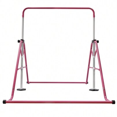 YUNRUX Barras horizontais de ginástica, barra horizontal dobrável, barras horizontais de ginástica, equipamento de treinamento, fitness ao ar livre, rosa ajustável em altura