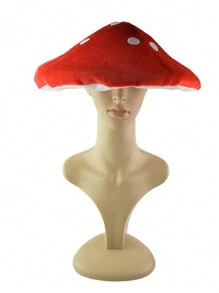 1 pieza Sombrero gigante con diseño de hongo para accesorios de disfraces de cosplay, gorro para bodas, despedidas de soltero, Halloween, Día de San Valentín - sin componentes eléctricos y sin plumas - Multicolor - Ver 1