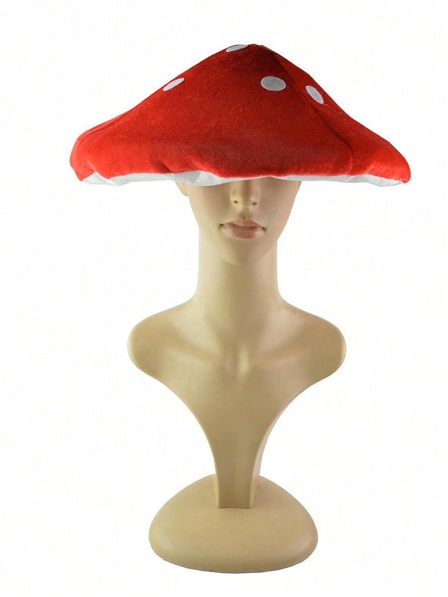 1 pieza Sombrero gigante con diseño de hongo para accesorios de disfraces de cosplay, gorro para bodas, despedidas de soltero, Halloween, Día de San Valentín - sin componentes eléctricos y sin plumas - Multicolor - Ver 1