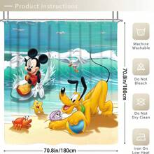 1 件/4 件浴室套装 - 防水布浴帘，带 12 个挂钩，防滑浴垫，U 型马桶座套，马桶盖套，浴室装饰 - 彩色 - 查看 6