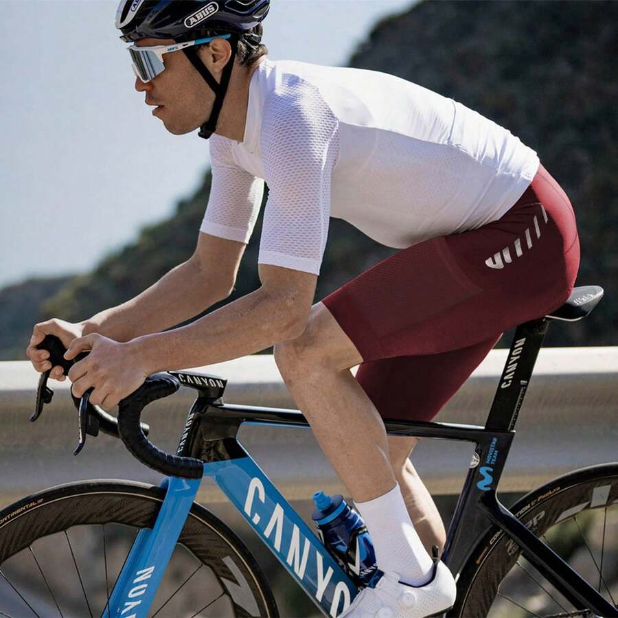 Wulibike Road Bike Shorts For Boyfriend Style Men Cycling Shorts Padded With Pockets - Burgundy - View 1
