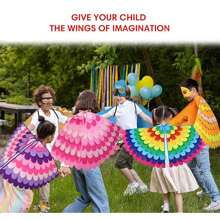 1pc Bird-Wings-Costume For Kids Dress Up, Felt Feathered Owl Parrot Chicken Animal Role Play Costume Halloween Party, Bird-Costume-Peacock-Wings For Kids With Bird, Gift For Girl Boys - Multicolor - View 6
