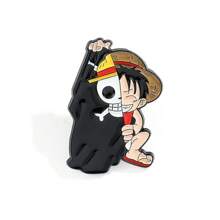 ONE PIECE Juego de 3 piezas de broches de personajes de dibujos animados de la serie ONE PIECE, pasadores de solapa esmaltados elegantes como accesorios de joyería para mochila, camisa y regalo