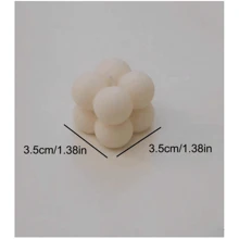 1 pieza Vela de aromaterapia mini sin humo bola de aromaterapia decoración del hogar y dormitorio, aromaterapia de burbujas, Halloween, otoño, festivales, Navidad, invierno, vacaciones, regalos