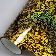 Gold Forged Carbon Fiber Vinyl Wrap - Gold - View 9