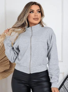 Women Coats - 淺灰色 - 查看 1