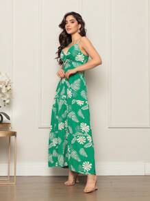 Women Maxi Dresses - Green - View 5