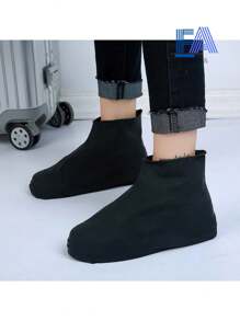 1 Par De Cubrezapatos Impermeables, Cubierta Impermeable Antideslizante, Cubrezapatos De Silicona Para La Lluvia, Cubierta Protectora Para Bicicletas Al Aire Libre Adecuada Para Hombres Mujeres - Multicolor - Ver 3