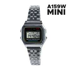 Cássio Retro MINI Digital Led Electronic Vintage Women's Watch - MINI Silver/Gray Gift - Bạc - Xem 3