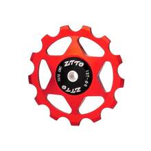 Polea guía del desviador de acero ZTTO, rueda de jockey de bicicleta de MTB / carretera con rodamiento de acero de 11T / 13T aleación de aluminio CNC AL7075, disponible en 4 mm / 5 mm / 6 mm
