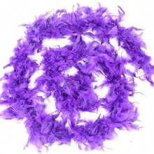 1pc 6.6ft/2m Colorful Feather Boas For Women Costume Dress Up Party Bulk Decoration,Hawaiian Party Supplies,Party Favors Decorations,Festival, And Rainbow Parties - Multicolor - View 10