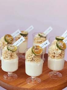 10/15/20buc Pahare Desert Fara Linguri, Pahare Inghetata, Pahare Mousse, Pahare Budinca, Pahare Inalte, Mini Pahare De Vin, Pahare Desert In stil occidental, Forme pentru budinca de casa, Pahare pentru cupcake, Pahare cu vin, Cutii cu bomboane, Pahare cu bomboane