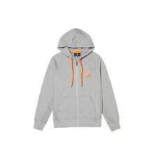 Psycho Bunny Drake Zip-Up Heather Grey/Orange Men's Hoodie B6H972L1FT-HGY - Grey - View 1