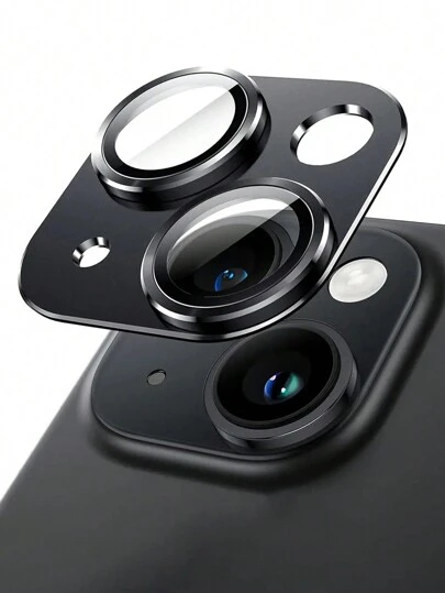金属钢化玻璃相机镜头保护膜，兼容 15 Pro Max、14 Plus、13 Mini、15 Pro、14 Pro，有效保护手机，是生日、送给家人、朋友的理想礼物。合金金属材质，全覆盖钢化玻璃，防水、防震、防摔、防刮、防指纹。