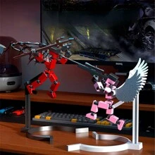 1set New 5th Gen Multi-Jointed Transformable Decompression Fidget Doll, DIY Assembly Decompression Toy, Holiday Gift, Desktop Stress Relief Toy, Disassemble & Assemble Doll Playset - Multicolor - View 5