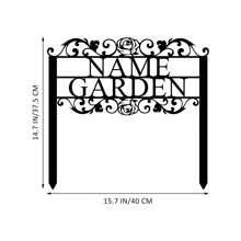 1pc Personalized Metal Garden Stake Name Plate, Customized Metal Surname Sign, Metal Garden Art Decor, Address Plaque, Outdoor Sign, Gardener Gift,Multi-Functional, ,Ornamental,Reusable,Exquisite,Stylish,High-Quality,Colorful,Modern,Custom,Personalized,Unique,Ideal Gifts For Him,Ideal Gifts For Her,Boyfriend,Dad,Girlfriend,Mom,Family,Friends,Tea Room,Home,Garden,Office,For Anniversaries,For Valentine's Day,For Mother's Day,For Birthdays,For Father's Day,For Graduation,For Weddings,For Housewarming