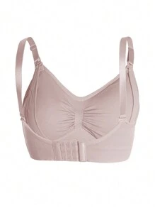 5 件套尼龙孕妇哺乳胸罩，前扣式无缝哺乳无钢圈胸罩，孕期和产后穿着舒适 - 彩色 - 查看 11