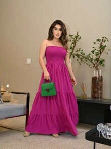 Women Long Dresses - Màu tím - Xem 1
