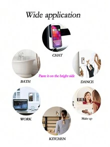 Apple telefoonhouder 2 stuks/pak groot gat Jelly Space Shell zuignap anti-drop telefoonhoesje compatibel met iPhone