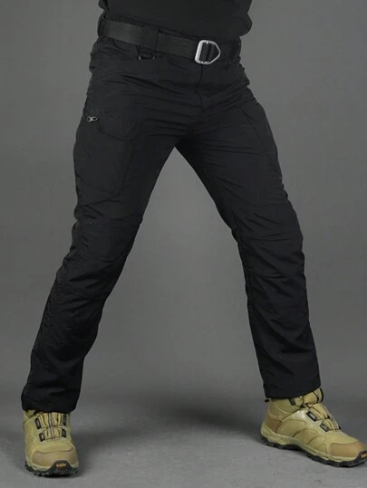 Men's Hiking Tactical Pants Lightweight  Outdoor Military Combat Cargo Trousers