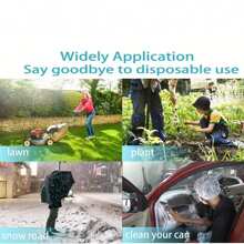 2雙橡膠雨靴防水套，戶外使用，防水鞋套，可重複使用的防滑雨靴，防雨防沙橡膠鞋套，防水橡膠鞋套，防雨防滑鞋套，適合38-45碼 - 黑色 - 查看 5