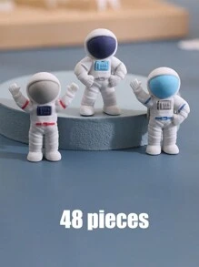 48入組卡通太空人橡皮擦，可擦除而又不留痕跡，小學生值得擁有的潔淨橡皮擦，幼稚園禮物 - 彩色 - 查看 1