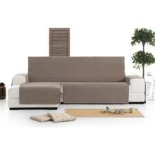 Eysa Versatile And Easy To Place Left Chaise Longue Sofa Cover - Left Chaise Longue Sofa Cover Total Protection For Your Sofa With An Extra Soft Touch And 100% Made In Spain - Màu nâu Sô-cô-la - Xem 5