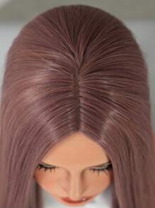 7JHH WIGS 紫棕色超长假发 32 英寸直发合成假发中分服装假发适合时尚女性派对角色扮演使用耐热人造纤维 - 紫色 - 查看 7