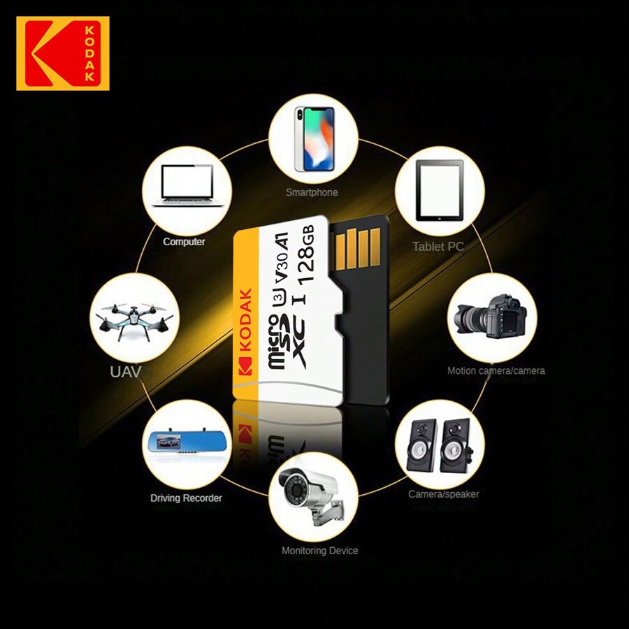 KODAK KODAK Durable High-Speed 32GB-128GB Micro SD Card, Water ...