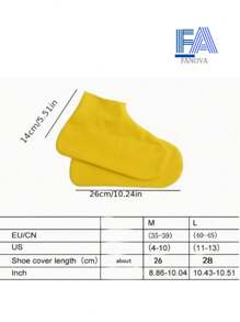 1 Par De Cubrezapatos Impermeables, Cubierta Impermeable Antideslizante, Cubrezapatos De Silicona Para La Lluvia, Cubierta Protectora Para Bicicletas Al Aire Libre Adecuada Para Hombres Mujeres - Multicolor - Ver 4