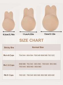 1 对粘性聚拢文胸，粘性隐形乳沟文胸，露背无肩带文胸配件