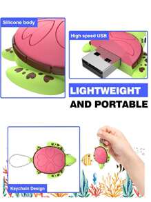 USB Flash Drive USB 2.0 Flash Drive Memory Stick USB Drive Jump Drive USB Storage Flash Drives Pen Drive Thumb DrivesUSB Flash Drives Portable Large Capacity PenDrives 16GB,32GB,64GB,128GB For Desktops Laptops Keychain , Cat Turtle Pendant Memoria Disk Creative ,Gifts Mobile USB Drive